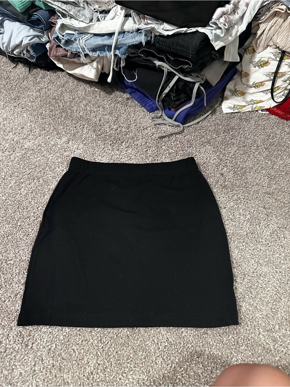 SHEIN Black Mini Stretch Pencil Skirt